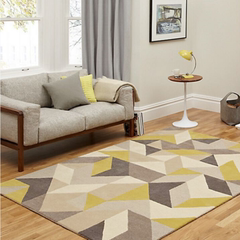 简约现代宜家几何地毯客厅茶几沙发大地毯卧室样板间抽象北欧地毯
