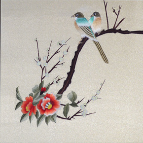 22:00成交价06601苏绣 钱菊凤 《宋人花鸟之喜鹊登梅》12次出价结束