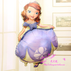 美国anagram进口铝膜气球 索菲亚 公主 女宝宝生日宴会装饰布置