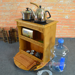 金灶电茶炉茶盘唐盛尊可移动茶桌带轮竹制实木功夫泡茶茶桌茶具