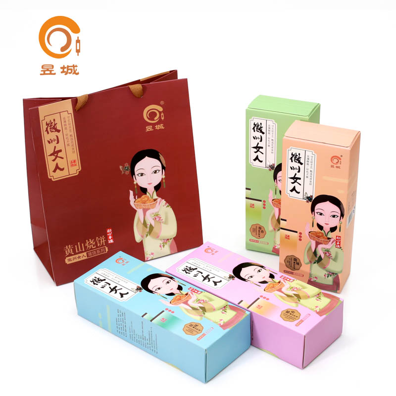 昱城食品 徽州女人薄烧礼盒280g*4 送蟹壳黄厚烧一盒产品展示图4