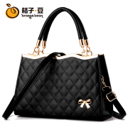 2015 new rhombic handbags for ladies Orange bean bag Korean bows diagonal baodan shoulder bag