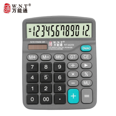 W.N.T 万能通 WT-8025N 12位数字屏幕计算器 桌面办公计算器