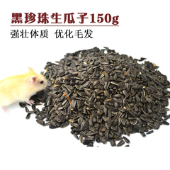 黑珍珠瓜子150g 生瓜籽 小黑瓜子 葵花籽 金丝熊龙猫松鼠仓鼠粮食