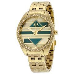 ARMANI代购德国专柜女子手表and green mosaic ladies watch