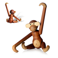 欧森丹尔Rosendahl丹麦进口小木猴39250摆饰精品创意木雕家居摆饰