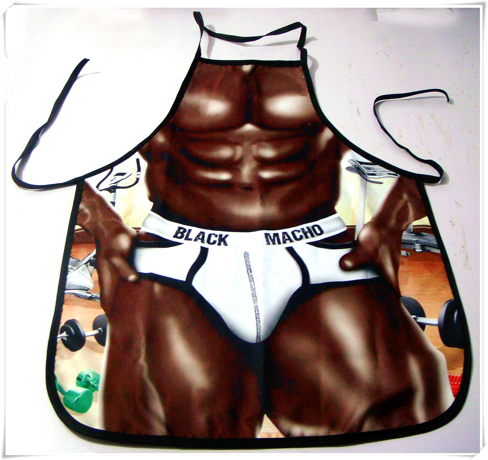 搞怪黑色巧克力色大力士围裙派对酒吧节日活动围裙|msdalam kategori keluarga/Alat Pembersihan peribadi, kerja-kerja rumah/Floor peralatan pembersihan, apron - dari Buy2taobao.com untuk memberikan perkhidmatan ejen Taobao profesional membeli