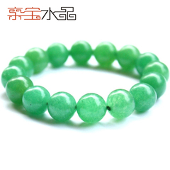 Precious Crystal jade bracelets women men and couples 12MM natural green aventurine stone bracelets