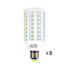 LED灯泡 20W 玉米灯 超亮LED灯泡8只装三基色摄影棚 摄影灯