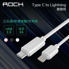 ROCK Typec数据线转lightning苹果电脑连接iPhone手机充电数据线