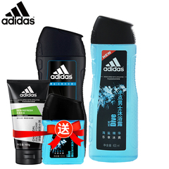 Adidas阿迪达斯男士冰点沐浴露400ml活力运动酷爽去屑洗发露220ml