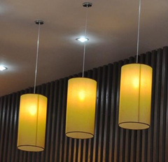 中式吊灯单头个性简约圆柱灯创意服装店茶楼餐饮酒店吧台吊灯宜家