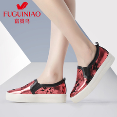 Rich bird autumn 2015 shoes designer shoes shoes women's shoes platform shoes women Le Fu, thick-soled shoes leather