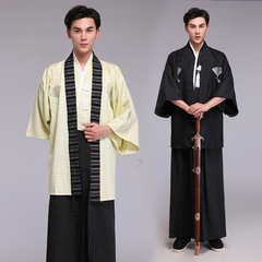 新款2016古装服装日本武士男cos写真影视演出服男士日本和服正装