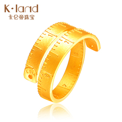 K·land/卡·仑帝珠宝黄金戒指 999足金戒指3D时尚设计指环女潮43