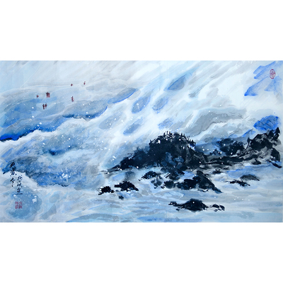 卢浮宫国际艺术节参展作品 张梅海-《浩象扬风图》