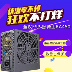 全汉FSP 黑骑士RA450 额定450W 80plus银牌 台式机电脑电源