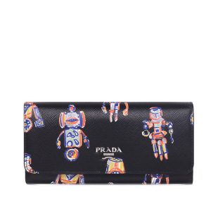 普拉達新款皮帶圖片 Prada 普拉達女士正品20年新款印花saffiano皮革錢包1MH132 2EEL 普拉達皮帶