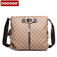 Fall/winter doodoo2015 new tide Messenger bag business casual European oblique cross-matching leather shoulder bag handbag bag