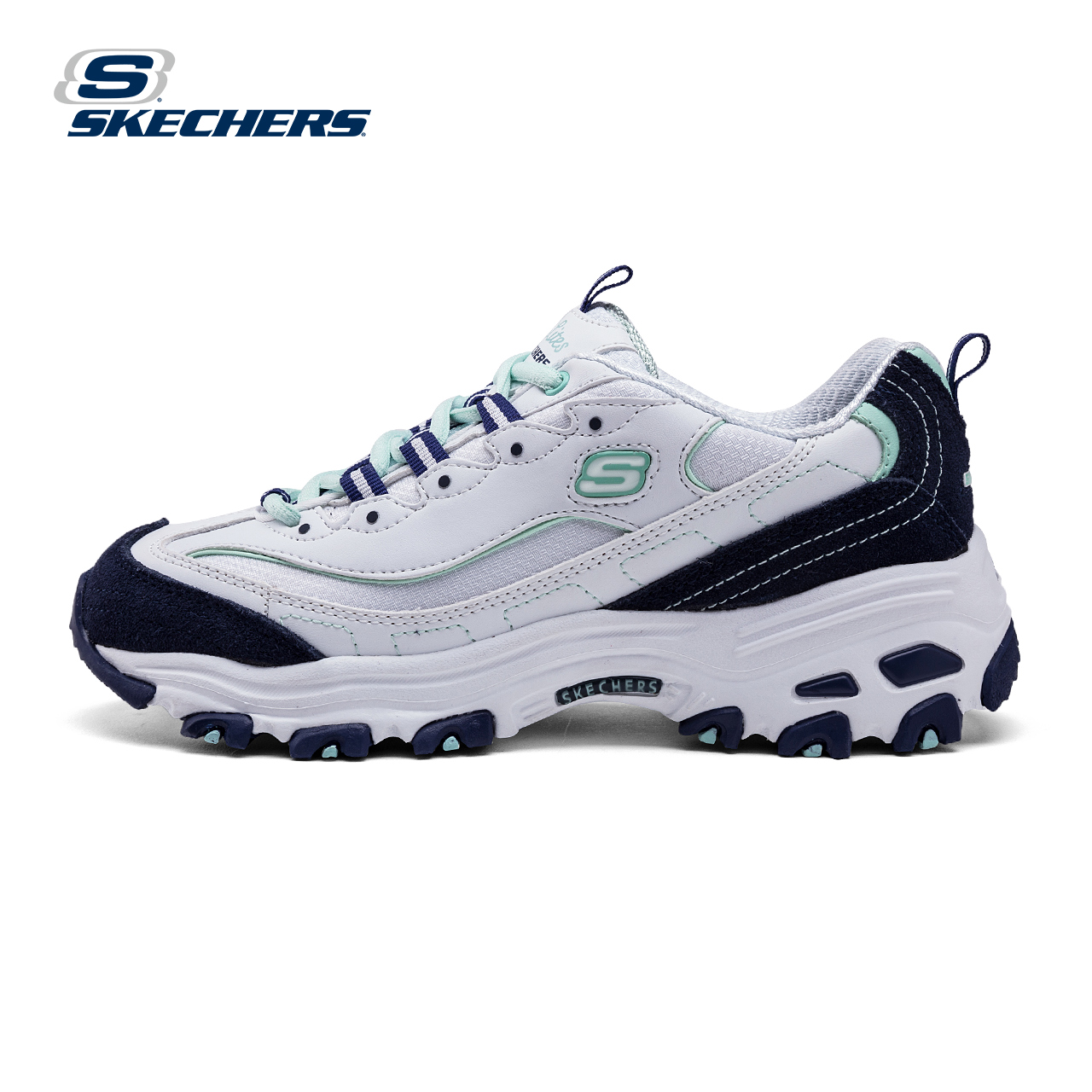 Skechers明星同款熊猫鞋 D’lites Berry 男女百搭运动鞋99999854产品展示图1