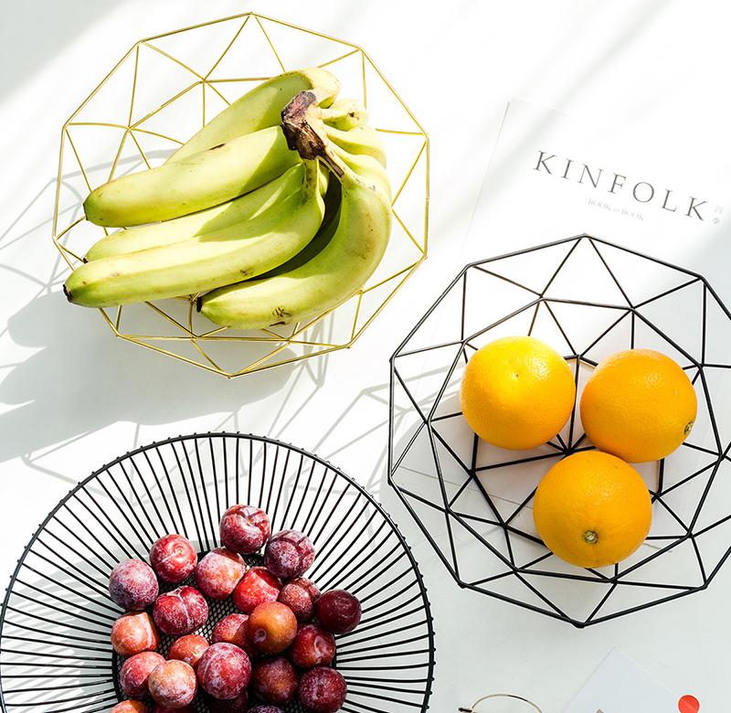 创意果盘餐桌装饰品个性家用小摆设北欧ins风客厅茶几水果篮摆件