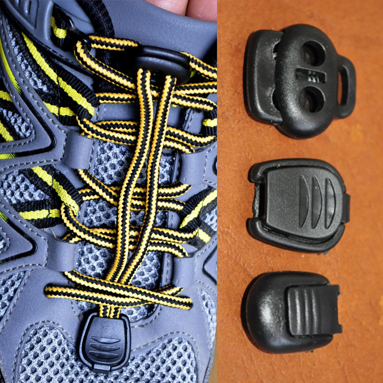 鞋带弹力绳尾夹头扣子绳卡绳头卡扣弹簧扣双鞋扣