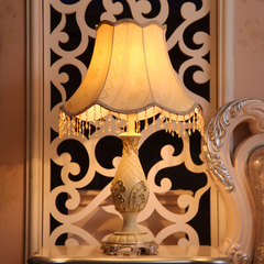 欧式台灯客厅茶几装饰台灯创意时尚书房田园卧室床头柜可调光台灯