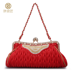 Fat Cobblers 2016 new evening bag cosmetic bag with chain shoulder bag bag bride bag wedding package nightclub packages