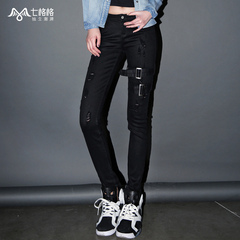 Seven space space OTHERMIX2015 spring new ripped jeans pencil pants feet women