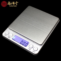 Wenwan electronic scale jewelry green herbs scales Jin Nan stone jade 925 Silver gemstone amber gram grams of Korean pine scale