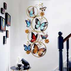 墙上装饰品铁艺壁饰壁挂墙饰挂件蝴蝶家居饰品创意墙壁玄关客厅