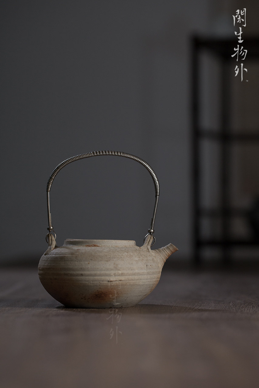 手工日本提梁小茶壶陶壶泡茶壶急需南蛮烧wabisabi侘寂沏茶壶