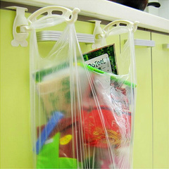 日本KM正品 橱柜门后垃圾袋架折叠垃圾架手提袋塑料袋袋变垃圾桶