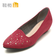 Shoebox shoe fall 2015 increased light in the New England fashion shoes rhinestone flat shoes