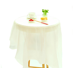 速递一次性桌布台布PE薄膜韧性高白色桌布酒店宴席专用桌布10张