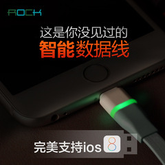 Rock 苹果iPhone6plus iPhone5 5s数据线 ipad4充电器面条发光线