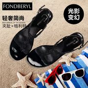 Fondberyl/feibolierxia toe chunky heels Glett slim women Sandals FB52112035