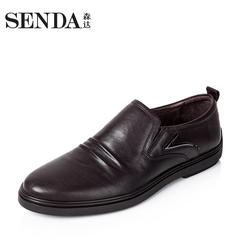 聚Senda/森达秋季专柜同款商务休闲鞋牛皮男单鞋2VR02CM5