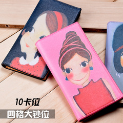 新款女士长款钱包日韩版手机包卡通可爱卡包学生手拿包手包零钱包