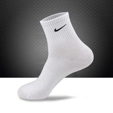NIKE耐克運動襪子男正品純棉 中筒毛巾底防臭籃球襪防滑跑步短襪 - 19240809828