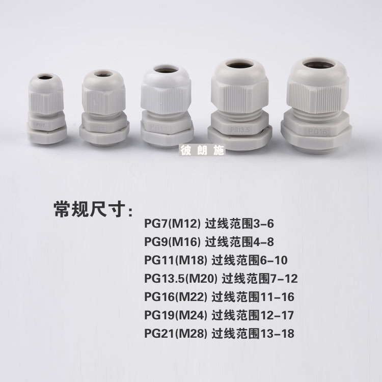 直销塑料 德制防水接头 葛兰头 穿线防水固定头 防水电缆接堵头