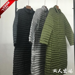 欧洲站2016冬新款炫女孩X.girl正品中长款羽绒服轻薄保暖过膝外套