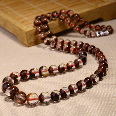 极品天然红幽灵聚宝盆塔链 37.17g