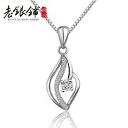 Old silver necklace 925 Silver Pu women Korea studded collar bone necklace women fashion silver jewelry necklace birthday gift