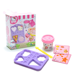 正品 HelloKitty凯蒂猫幻彩美食橡皮泥彩泥套装创意DIY玩具HKP016