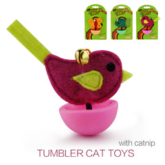 田田猫不倒翁猫玩具宠物铃铛发声猫玩具逗猫互动用品内含猫薄荷