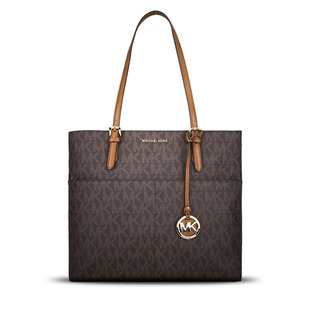 michael kors去哪裡買便宜 Michael Kors 女士BEDFORD時尚休閑大號印花logo托特單肩包 michaelkorsa貨