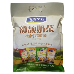 天美华乳内蒙古特产额颉奶茶粉咸味甜味麦香味红枣味组合800g新装