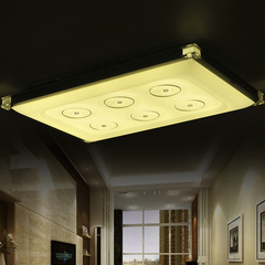 现代简约LED客厅灯长方形简约吸顶灯大气卧室灯具温馨浪漫