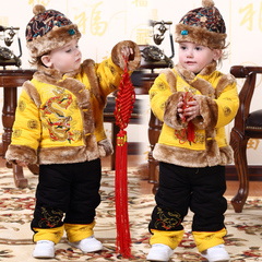 婴幼儿童装春秋套装0-1-2-3岁男宝宝衣服套装 男童纯棉运动外出服